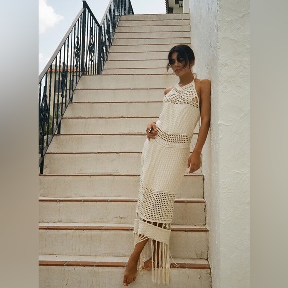 New with tags limited edition Fringe crochet dress - Picture 3 of 4